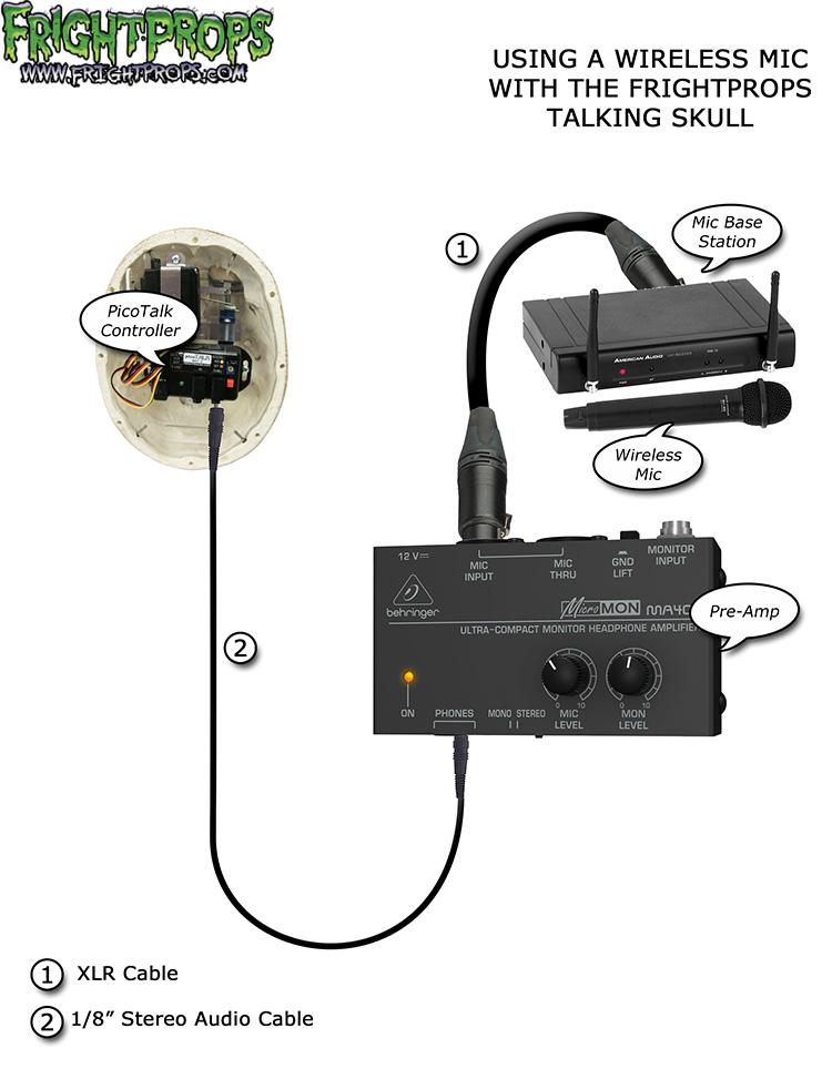 Using a Microphone with the Talking Skull